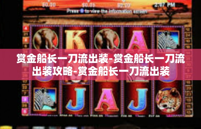 赏金船长一刀流出装-赏金船长一刀流出装攻略-赏金船长一刀流出装