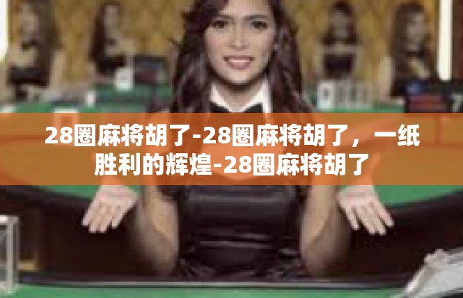 28圈麻将胡了-28圈麻将胡了，一纸胜利的辉煌-28圈麻将胡了