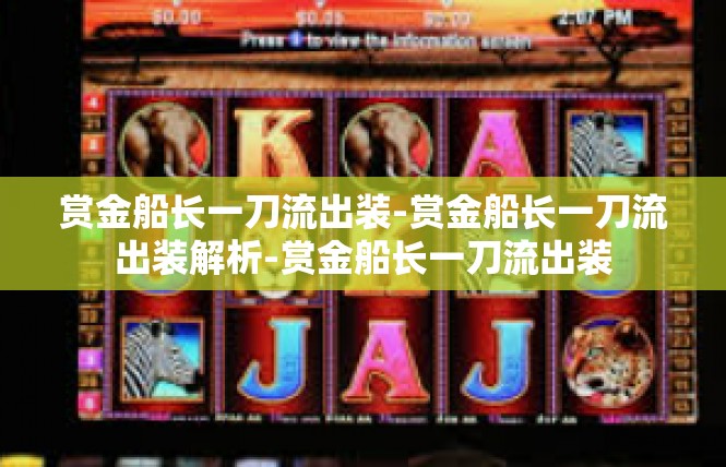 赏金船长一刀流出装-赏金船长一刀流出装解析-赏金船长一刀流出装