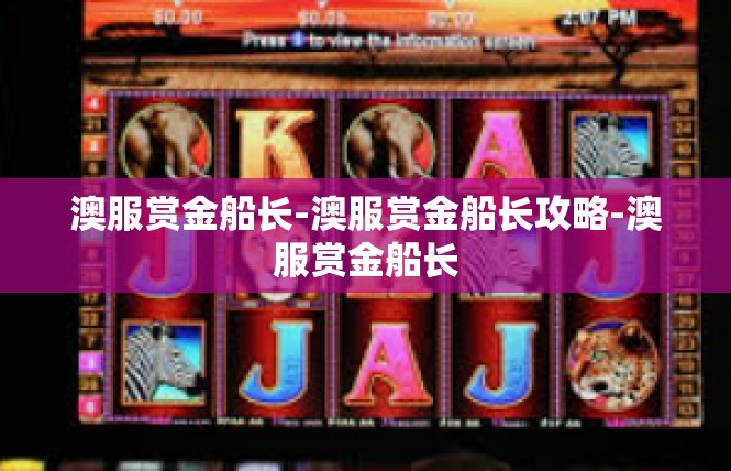 澳服赏金船长-澳服赏金船长攻略-澳服赏金船长
