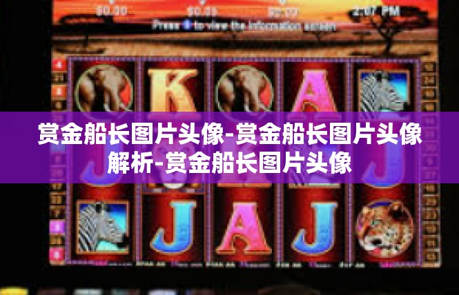 赏金船长图片头像-赏金船长图片头像解析-赏金船长图片头像
