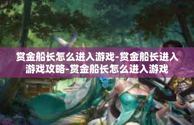 赏金船长怎么进入游戏-赏金船长进入游戏攻略-赏金船长怎么进入游戏