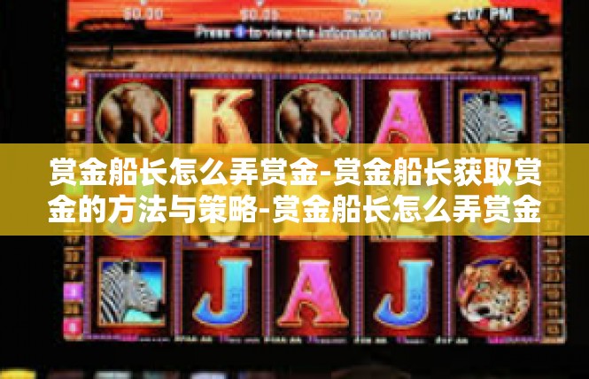赏金船长怎么弄赏金-赏金船长获取赏金的方法与策略-赏金船长怎么弄赏金