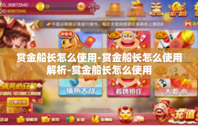 赏金船长怎么使用-赏金船长怎么使用解析-赏金船长怎么使用
