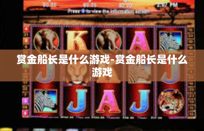 赏金船长是什么游戏-赏金船长是什么游戏