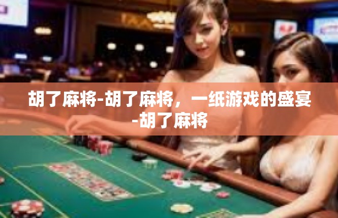胡了麻将-胡了麻将，一纸游戏的盛宴-胡了麻将