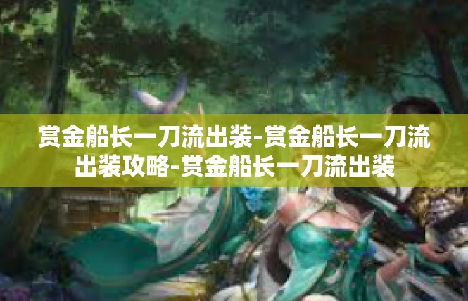 赏金船长一刀流出装-赏金船长一刀流出装攻略-赏金船长一刀流出装
