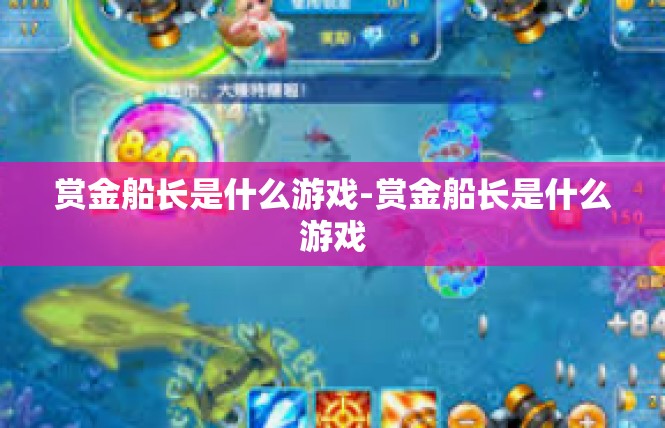 赏金船长是什么游戏-赏金船长是什么游戏