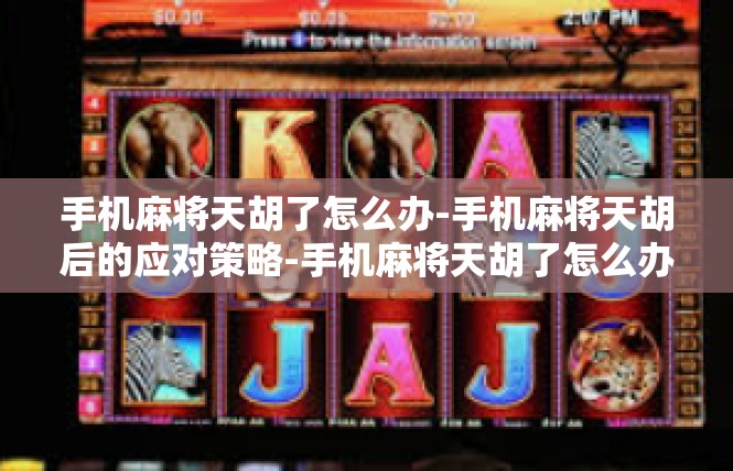 手机麻将天胡了怎么办-手机麻将天胡后的应对策略-手机麻将天胡了怎么办