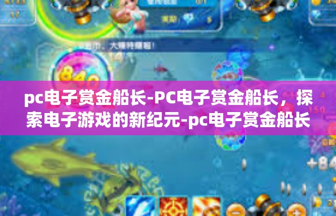 pc电子赏金船长-PC电子赏金船长，探索电子游戏的新纪元-pc电子赏金船长