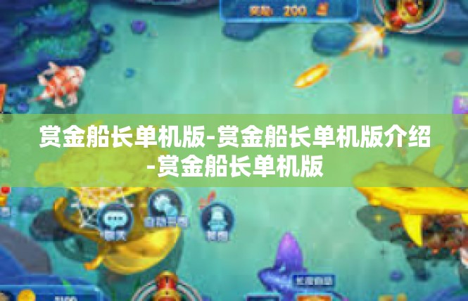 赏金船长单机版-赏金船长单机版介绍-赏金船长单机版