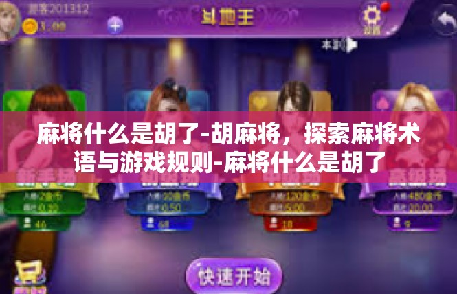 麻将什么是胡了-胡麻将，探索麻将术语与游戏规则-麻将什么是胡了